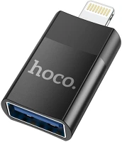 Hoco PT6931474761989 Adapter:  ua17 - usb / lightning adapter fekete (otg) kép