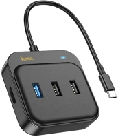Hoco PT6931474799012 Hb36 hub adapter - 5in1 porttal, type-c / usb / hdmi, fekete adapter kép