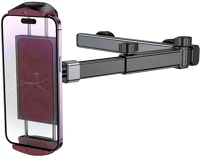 Hoco PT6942007641241 tablettartó - fejtámlára rögzíthető, fekete/bordó telefon és tablet kép