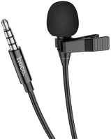Hoco SOP92458 L14 vezetékes mikrofon mobiltelefonhoz, 3,5mm jack, fekete kép