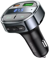 Hoco SP115291 bluetooth fm transmitter / autós töltő, usb-a-usb-c, digitális kijelző kép