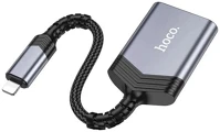 Hoco UA25 Kártyaolvasó (lightning -tf/microsd) szürke kép