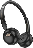 Hoco W62_B W62 bluetooth fejhallgató sztereo (v5.3, mikrofon, 3.5mm jack aljzat) fekete kép