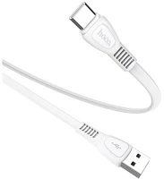 Hoco X40_W HOCO X40 adatkábel és töltő (USB - Type-C, 100cm, törésgátló, lapos kábel) FEHÉR kép
