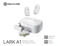 Hollyland 6108 COMBO IVORY WHITE Lark a1 combo ivory white, with usb-c rx + lightning rx + charging case kép