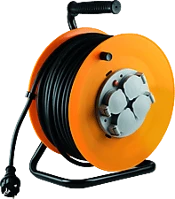 Home HJR 10-50 Hjr 10-50 kábeldob, fém talp, 4 földelt aljzat, 50m, ip44, 3x1,5 mm² kép