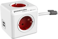 Home 1402RD_DEEUPC PowerCube Extended USB 1402RD/DEEUPC, 1,5 m, 4 földelt aljzat kép