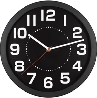 Home AWC250BK jól leolvasható számlap, 1xaa elem tápellátás, átmérő 250mm kép