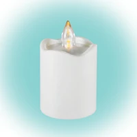 Home CDX 2/WH Cdx 2/wh led-es led-es gyertya, beltéri, 1db pislákoló sárga led kép