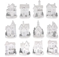 Home DD54194 Led-es házikók, 12 féle, fehér, 2xlr44 kép