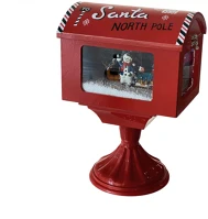 Home DD59496 Amerikai postaláda, világító, havazó, zenélő, elektromos/elemes kép