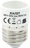 Home E14_E27 E14/e27 foglalatátalakító adapter, max. 2 a kép