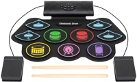 Home HRD1 feltekerhető dobszett, 7 választható ritmus és 10 demó dal, dobolás kép