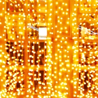 Home KAF200DWW DOT LED-es fényfüggöny, kül- és beltéri kivitel, 200db melegfehér LED kép