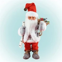 Home KDD 32 Home KDD 32 30 cm piros nadrágos táncoló-zenélő mikulás kép