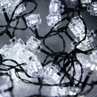 Home KII50CUBE dekorációs fényfüzér, hidegfehér, 50 LED, + 50 akril kocka dekoráció kép