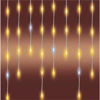 Home KKF1200D20M led-es sziporkázó fényfüggöny, 20 méter, 1200db melegfehér dot led kép