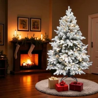 Home KMF8LED180 havas műfenyő led-ekkel, 250db melegfehér led, 8 program, 180cm magas kép