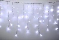 Home KSFW200WH sorolható fényfüggöny, 4 méter, 200db hidegfehér led, fehér vezeték kép