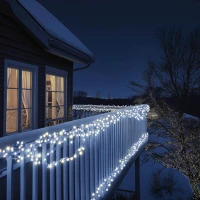 Home KSIW100WH sorolható fényfüzér, 10 méter , 100db hidegfehér led, fehér vezeték kép