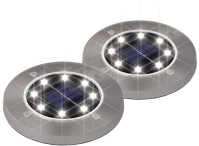 Home MX 626/2 napelemes kerti lámpa szett, 2 db, fém és műanyag, 8 db SMD LED kép