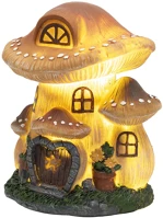 Home MX648 napelemes kerti lámpa, gombaház, 1 db melegfehér LED, 450 g, műgyanta kép