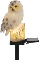 Home MX671B napelemes kerti bagoly lámpa, 1 db melegfehér LED, akkumulátor, műgyanta kép