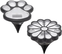 Home MX674 napelemes kerti lámpa, tappancs, virág, 12db/display, 1db melegfehér led kép