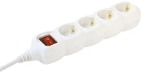 Home NV 4K/WH 4 aljzat 1,5 méter 3x1mm2  fehér kapcsolós elosztó kép
