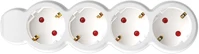 Home NV 4/WH hálózati elosztó, 1,5 m, H05VV-F 3G1,0 mm2 kábel, IP20 kivitel, 4 kép