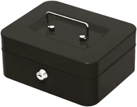 Home SAFEMONEY pénzkazetta, acél, kivehető aprópénz tároló rekesz, 2 kulccsal kép