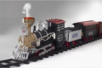 Home TRN 01 elemes kisvasút, 1 mozdony és 3 vagon, vízgőzt képez, piros led kép