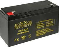 Honnor GS6120 6v 12 ah zselés ólom akkumulátor gondozásmentes kép