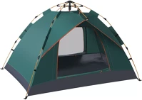 Hoppline 2X2X1,35M 3 személyes sátor 2x2x1,35m, zöld kép