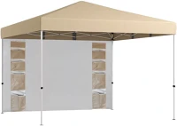 Hoppline 3X3X2,8 M, BÉZS Pavilon hátfallal, zsebekkel 3x3x2,8 m, bézs kép