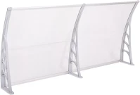 Hoppline ÉS SZÍNBEN-240X90 Műanyag előtető több méretben és színben-240x90 cm-fehér kép