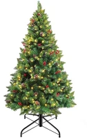 Hoppline MELEGFEHÉR-100 Led-es műfenyő több típusban, melegfehér-100 led-es, 120 cm kép