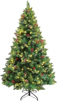 Hoppline MELEGFEHÉR-320 Led-es műfenyő több típusban, melegfehér-320 led-es, 210 cm kép