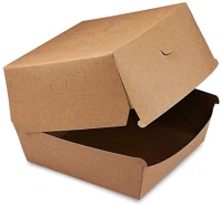 Horeca BPPHDX Papír hamburgeres doboz extra nagy - hajtogatós, szimpla 13x13x11cm kép