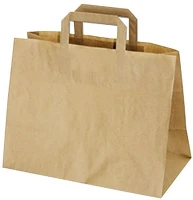 Horeca BPPTN32 Papírtáska szalagfüles natúr - 32x17x27cm kép