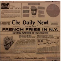 Horeca BPUCSB40 Újságmintás csomagolópapír barna 30x40cm kép