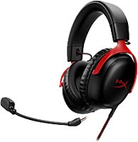 Hp 727A9AA Hyperx cloud iii gaming fejhallgató headset fekete-piros kép
