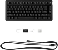 Hp 7G7A4AA-ABA Hyperx alloy rise 75 gaming keyboard black us kép