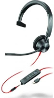 Hp 8X218AA Poly blackwire 3315 -m usb-c hs +usb-c/a fejhallgató headset kép