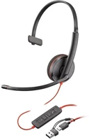 Hp 8X2J8A6 Poly blackwire 3210 monaural (oem) fejhallgató headset fekete kép