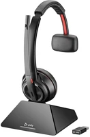 Hp 8Y9C4AA#ABB Poly savi 8220 stereo dect 1880-1900mhz fejhallgató headset + dokkoló fekete kép