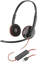 Hp BLACKWIRE 3220 Poly blackwire 3220 usb-c hs +usb-c/a (bulk) fejhallgató headset kép