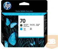 Hp C9404A Hp 70 original printhead  matte black and cyan standard capacity 1-pack kép