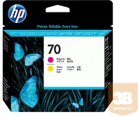 Hp C9406A MAGENTA Hp 70 original printhead  magenta and yellow standard capacity 1-pack kép