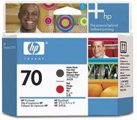 Hp C9409A No.70 matt fekete és piros eredeti nyomtatófej kép